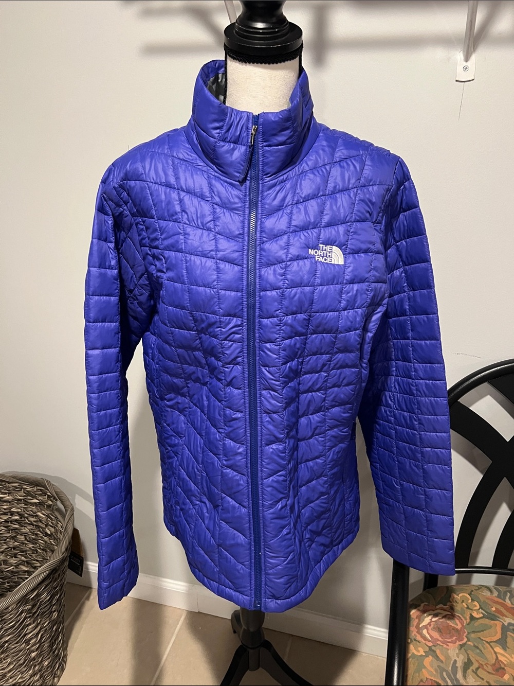 The North Face Kids Quilted Puffer Jacket in Electric Blue
